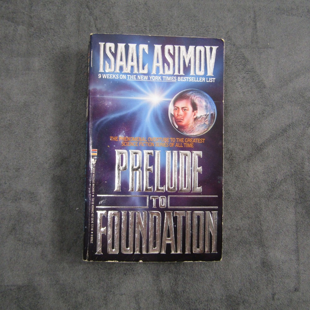 Isaac Asimov Prelude to Foundation Book OS Purple Sci-Fi Paperback 1989 Vintage